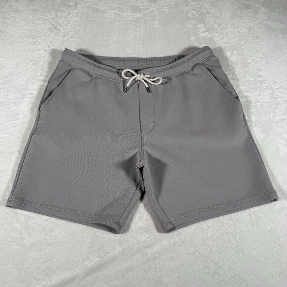 American Eagle Shorts Men Size XL Gray Drawstring Stretch 7 in Inseam Chino EUC - Picture 1 of 13